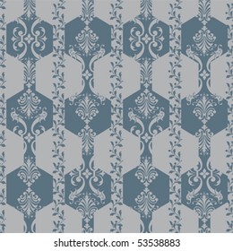 Baroque Seamless Pattern; vector format