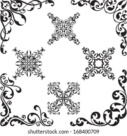 Baroque set on white