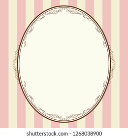 Baroque style, frames of vintage design, decorative ruffles, background (fancy)