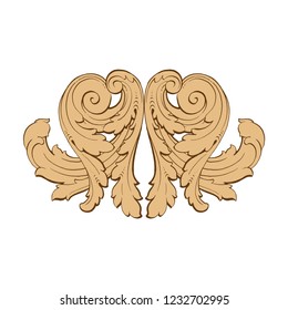 Baroque vector decorations element with flourishes calligraphic ornament. Vintage style design collection for Posters, Placards, Invitations, Banners, Badges and Logotypes.