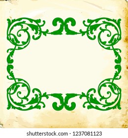 Baroque vector decorations element with flourishes calligraphic ornament. Vintage style design collection for Posters, Placards, Invitations, Banners, Badges and Logotypes. 