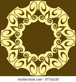 baroque vector ornament