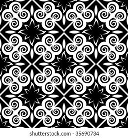 baroque vector pattern