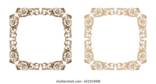 Baroque vector set of vintage elements for design. Decorative design element filigree calligraphy vector. You can use for wedding decoration of greeting card and laser cutting.