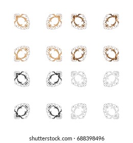Baroque vector set of vintage elements for design. Decorative design element filigree calligraphy vector. You can use for wedding decoration of greeting card and laser cutting.