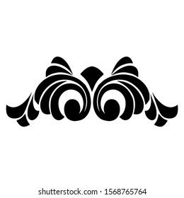 Baroque vector of vintage element for design. Decorative design element.