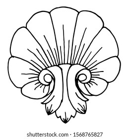 Baroque vector of vintage element for design. Decorative design element.