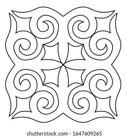 Baroque vector of vintage element for design. Decorative design element.