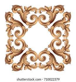 Baroque vector of vintage element for design. Decorative design element filigree calligraphy vector. You can use for wedding decoration of greeting card and laser cutting.