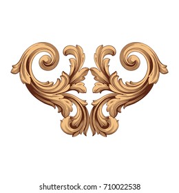 Baroque vector of vintage element for design. Decorative design element filigree calligraphy vector. You can use for wedding decoration of greeting card and laser cutting.