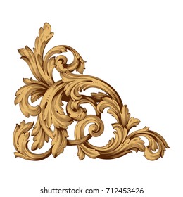 Baroque vector of vintage element for design. Decorative design element filigree calligraphy vector. You can use for wedding decoration of greeting card and laser cutting.