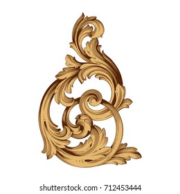 Baroque vector of vintage element for design. Decorative design element filigree calligraphy vector. You can use for wedding decoration of greeting card and laser cutting.