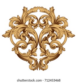 Baroque vector of vintage element for design. Decorative design element filigree calligraphy vector. You can use for wedding decoration of greeting card and laser cutting.