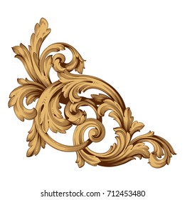 Baroque vector of vintage element for design. Decorative design element filigree calligraphy vector. You can use for wedding decoration of greeting card and laser cutting.