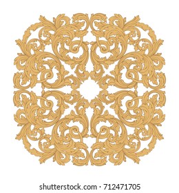 Baroque vector of vintage element for design. Decorative design element filigree calligraphy vector. You can use for wedding decoration of greeting card and laser cutting.