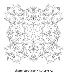 Baroque vector of vintage element for design. Decorative design element filigree calligraphy vector. You can use for wedding decoration of greeting card and laser cutting.