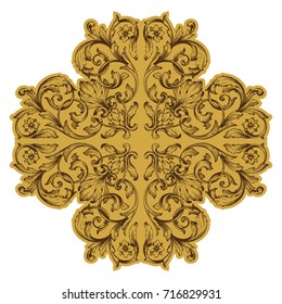 Baroque vector of vintage element for design. Decorative design element filigree calligraphy vector. You can use for wedding decoration of greeting card and laser cutting.