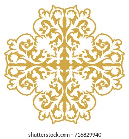 Baroque vector of vintage element for design. Decorative design element filigree calligraphy vector. You can use for wedding decoration of greeting card and laser cutting.