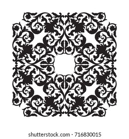 Baroque vector of vintage element for design. Decorative design element filigree calligraphy vector. You can use for wedding decoration of greeting card and laser cutting.