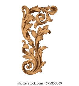 Baroque vector of vintage elements for design. Decorative design element filigree calligraphy vector. You can use for wedding decoration of greeting card and laser cutting.