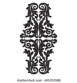 Baroque vector of vintage elements for design. Decorative design element filigree calligraphy vector. You can use for wedding decoration of greeting card and laser cutting.