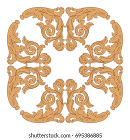 Baroque vector of vintage elements for design. Decorative design element filigree calligraphy vector. You can use for wedding decoration of greeting card and laser cutting.