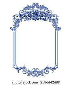 Baroque vignette with intricate decorative elements