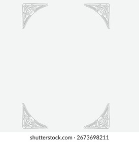 Barock vintage Rahmen. Line Art Frame.