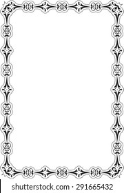 Baroque Vintage Scroll Perfect Art Frame on white