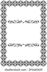 Baroque Vintage Scroll Perfect Frame on white