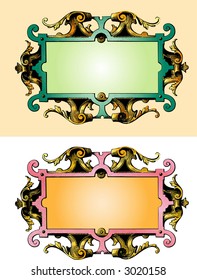 baroque wooden frame