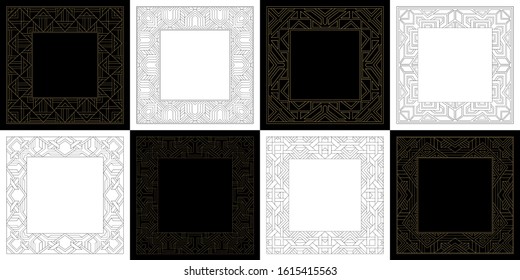Baroque-style patterns. Ornaments. Vintage frame. Greeting card. Wedding invitation. Retro style. Wenzel, decorative frames. Vector logo, template, labels, and icons. Vector illustration.