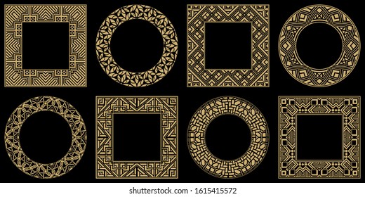 Baroque-style patterns. Ornaments. Vintage frame. Greeting card. Wedding invitation. Retro style. Wenzel, decorative frames. Vector logo, template, labels, and icons. Vector illustration.