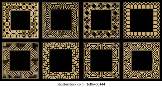 Baroque-style patterns. Ornaments. Vintage frame.  Vector illustration.