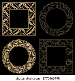 Baroque-style patterns. Ornaments. Vintage frame. Greeting card. Wedding invitation. Retro style. Wenzel, decorative frames. Vector logo, template, labels, and icons. Vector illustration.