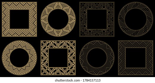 Baroque-style patterns. Ornaments. Vintage frame. Greeting card. Wedding invitation. Retro style. Wenzel, decorative frames. Vector logo, template, labels, and icons. Vector illustration.