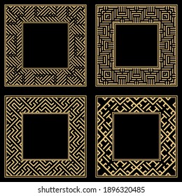 Baroque-style patterns. Ornaments. Vintage frame. Greeting card. Wedding invitation. Retro style. Wenzel, decorative frames. Vector logo, template, labels, and icons. Vector illustration.
