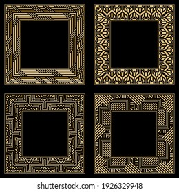 Barockstil-Muster. Ornamente. Vintage-Rahmen. Grußkarte. Hochzeitseinladung. Retro-Stil. Wenzel, dekorative Rahmen. Vektorlogo, Vorlage, Etiketten und Symbole. Vektorgrafik.