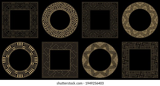 Baroque-style patterns. Ornaments. Vintage frame. Greeting card. Wedding invitation. Retro style. Wenzel, decorative frames. Vector logo, template, labels, and icons. Vector illustration.