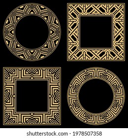 Baroque-style patterns. Ornaments. Vintage frame. Greeting card. Wedding invitation. Retro style. Wenzel, decorative frames. Vector logo, template, labels, and icons. Vector illustration.