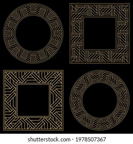 Baroque-style patterns. Ornaments. Vintage frame. Greeting card. Wedding invitation. Retro style. Wenzel, decorative frames. Vector logo, template, labels, and icons. Vector illustration.