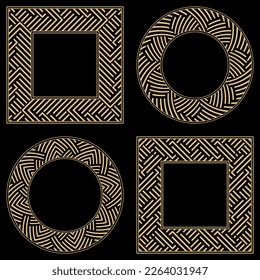 Baroque-style patterns. Ornaments. Vintage frame. Greeting card. Wedding invitation. Retro style. Wenzel, decorative frames. Vector logo, template, labels, and icons. Vector illustration.