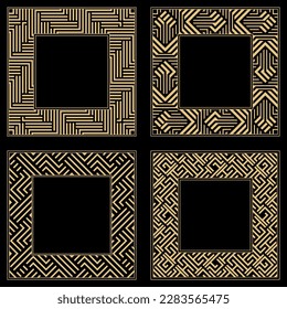 Patrones de estilo barroco. Ornamentos. Marco vintage. Tarjeta de felicitación. Invitación a la boda. Estilo retro. Wenzel, cuadros decorativos. Logo vector, plantilla, etiquetas e iconos. Ilustración vectorial.