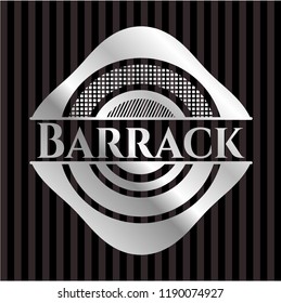 Barrack silvery badge