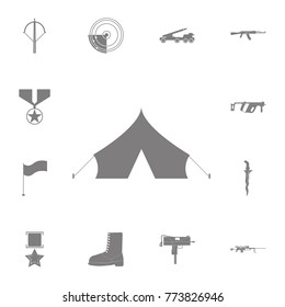 Barracks, military tent icon. Set of military elements icon. Quality graphic design collection army icons for websites, web design, mobile app on white background