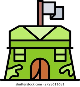 Barracas Nuevo Vector de diseño de iconos creativos