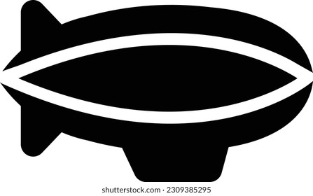Barrage Balloons glyph icon. Adventure icon set. Vector illustration isolated on white background.