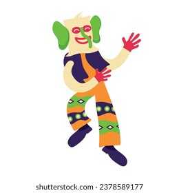 barranquilla carnival marimonda illustration vector isolated