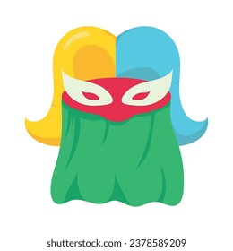 barranquilla carnival mask monocuco vector isolated