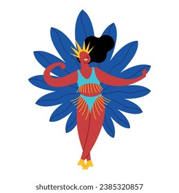 barranquilla carnival people dancer vector isolated